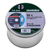 Metabo 50 Dischi da taglio Flexiarapid super 105x1,0x16,0 Inox, TF 41-1