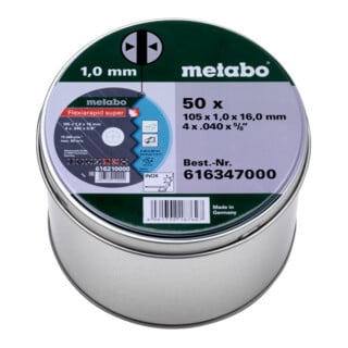 Metabo 50 Flexiarapid super 105x1,0x16,0 Inox, Trennscheibe,TF 41