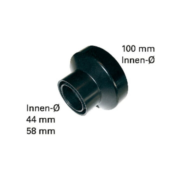 Metabo aanzuigadapter voor mondstukken Ø 100 mm, 44mm, 58mm