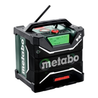 Metabo Accu-Bouwradio RC 12-18 32W BT DAB+ (600779850) met accu-oplaadfunctie, doos