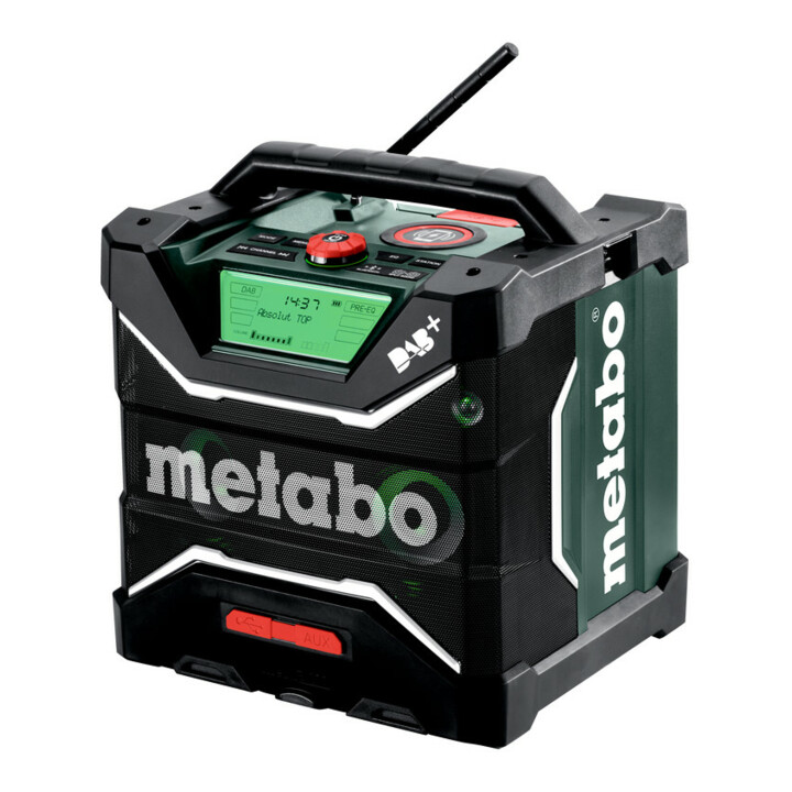 Metabo Accu-Bouwradio RC 12-18 32W BT DAB+ (600779850) met accu-oplaadfunctie, doos