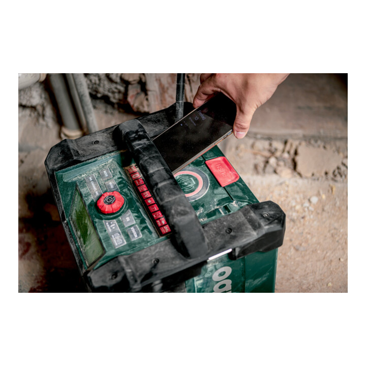 Metabo Accu-Bouwradio RC 12-18 32W BT DAB+ (600779850) met accu-oplaadfunctie, doos