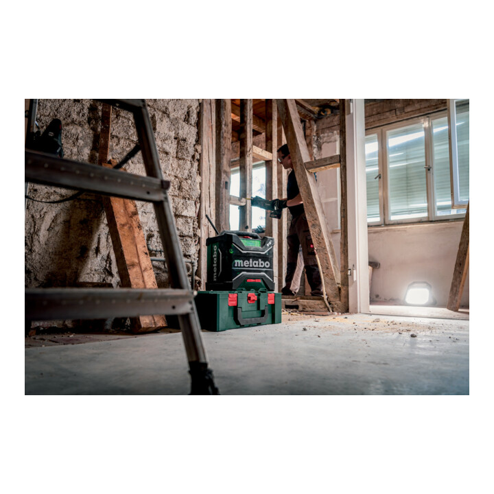 Metabo Accu-Bouwradio RC 12-18 32W BT DAB+ (600779850) met accu-oplaadfunctie, doos