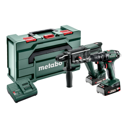 Metabo Accu-Combo-set 2.3.4 18 V (685217500) SB 18 + KH 18 LTX 24; metaBOX 165 L