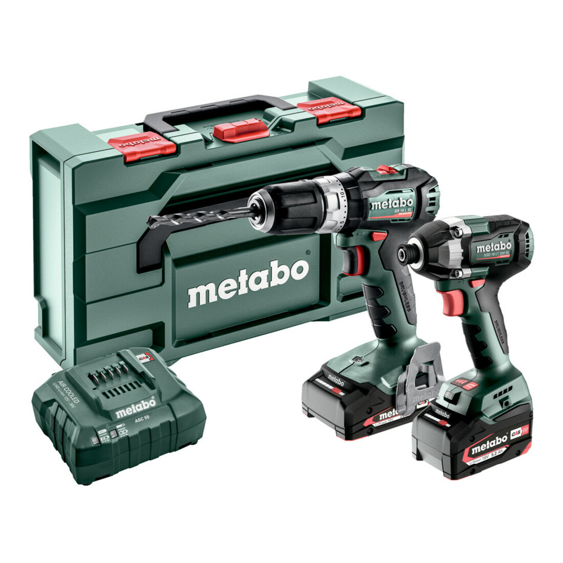 Metabo Accu-Combo-set 2.8.7 18 V (685199000) SB 18 L BL + SSD 18 200 LT BL; metaBOX 145 L