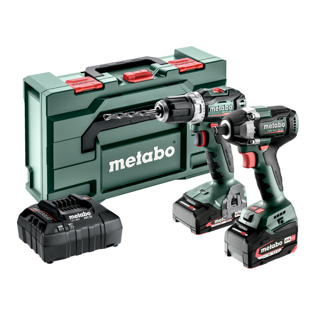 Metabo Accu-Combo-set 2.9.2 18 V (685202000) BS 18 L BL + SSW 18 LT 300 BL; metaBOX 145 L
