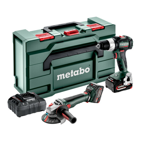 Metabo Accu-combo-set 2.9.4 18 V (685208650) BS 18 LT BL + WB 18 LT BL 11-125 Quick; metaBOX 165 L