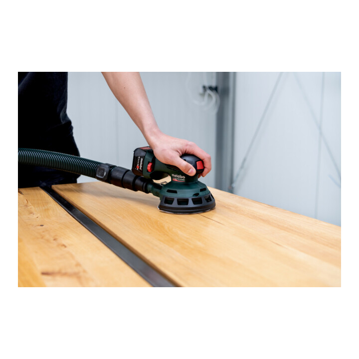 Metabo Accu-excenterschuurmachine PowerMaxx SXA 12-125 BL (602035840) met schuurschijf van 125 mm; metaBOX 215