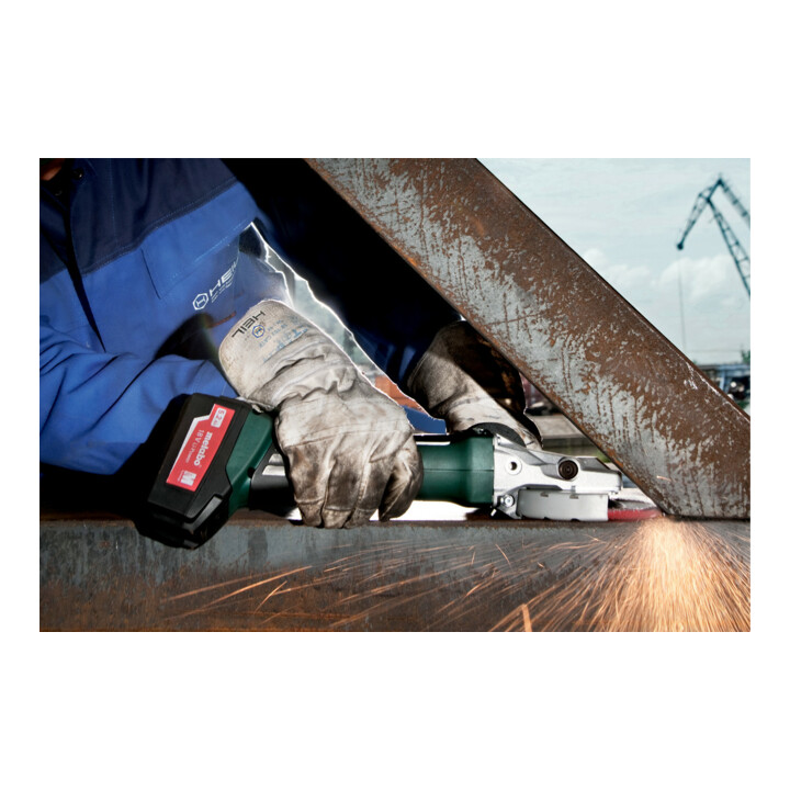 Metabo accu haakse slijper met vlakke kop WF 18 LTX 125 Quick metaBOX 165 L