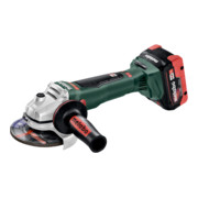 Metabo accu haakse slijper WB 18 LTX BL 125 Quick plastic koffer; 18V 2x5.5Ah LiHD + ASC 145-1