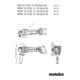 Metabo Accu-haakse slijper WPBA 18 LTX BL 15-125 Quick DS (601734840) met rem, snelspanmoer, draaibare accu-pack, dodemansschakelaar; metaBOX 165 L-2