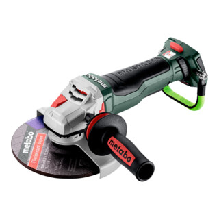 Metabo Accu-haakse slijper WPBA 18 LTX BL 15-180 Quick DS (601746840) met rem, snelspanmoer, draaibare accu-pack, dodemansschakelaar; metaBOX 165 L