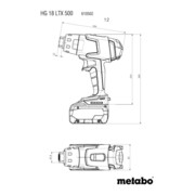 Metabo accu heteluchtblazer HG 18 LTX 500 doos-4