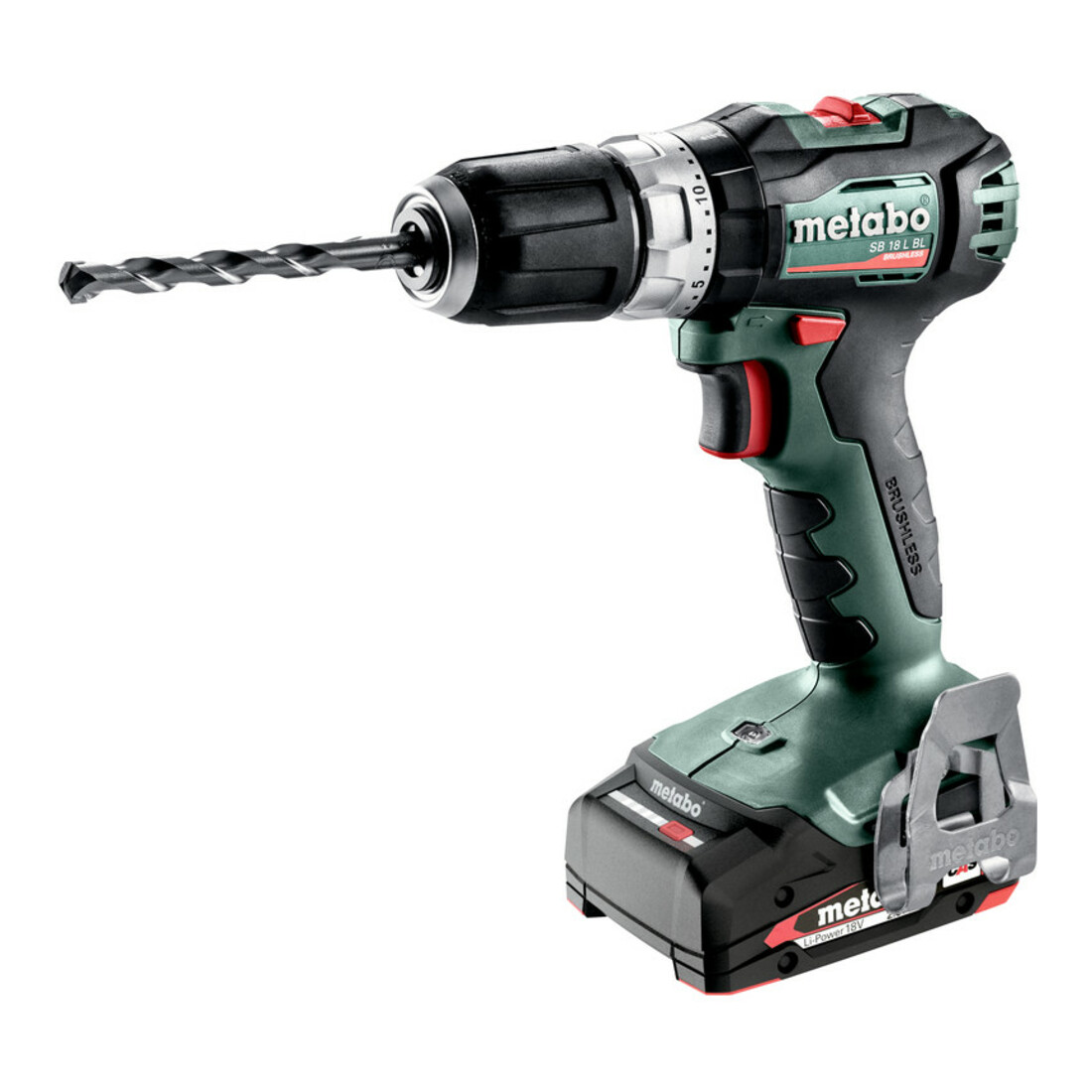 Metabo accu klopboormachine SB 18 L BL metaBOX 145; 18V 2x2Ah Li-Ion + SC 30