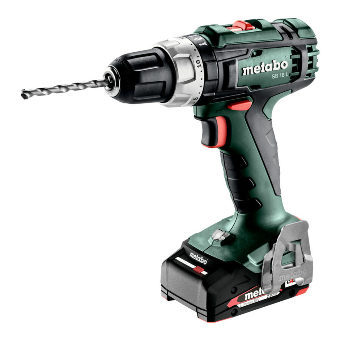 Metabo accu klopboormachine SB 18 L metaBOX 145; 18V 2x2Ah Li-Ion + SC 30