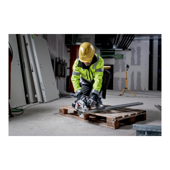 Metabo accu metaal-handcirkelzaag MKS 18 LTX 58 FS set + geleiderail FS 160 ; MetaLoc