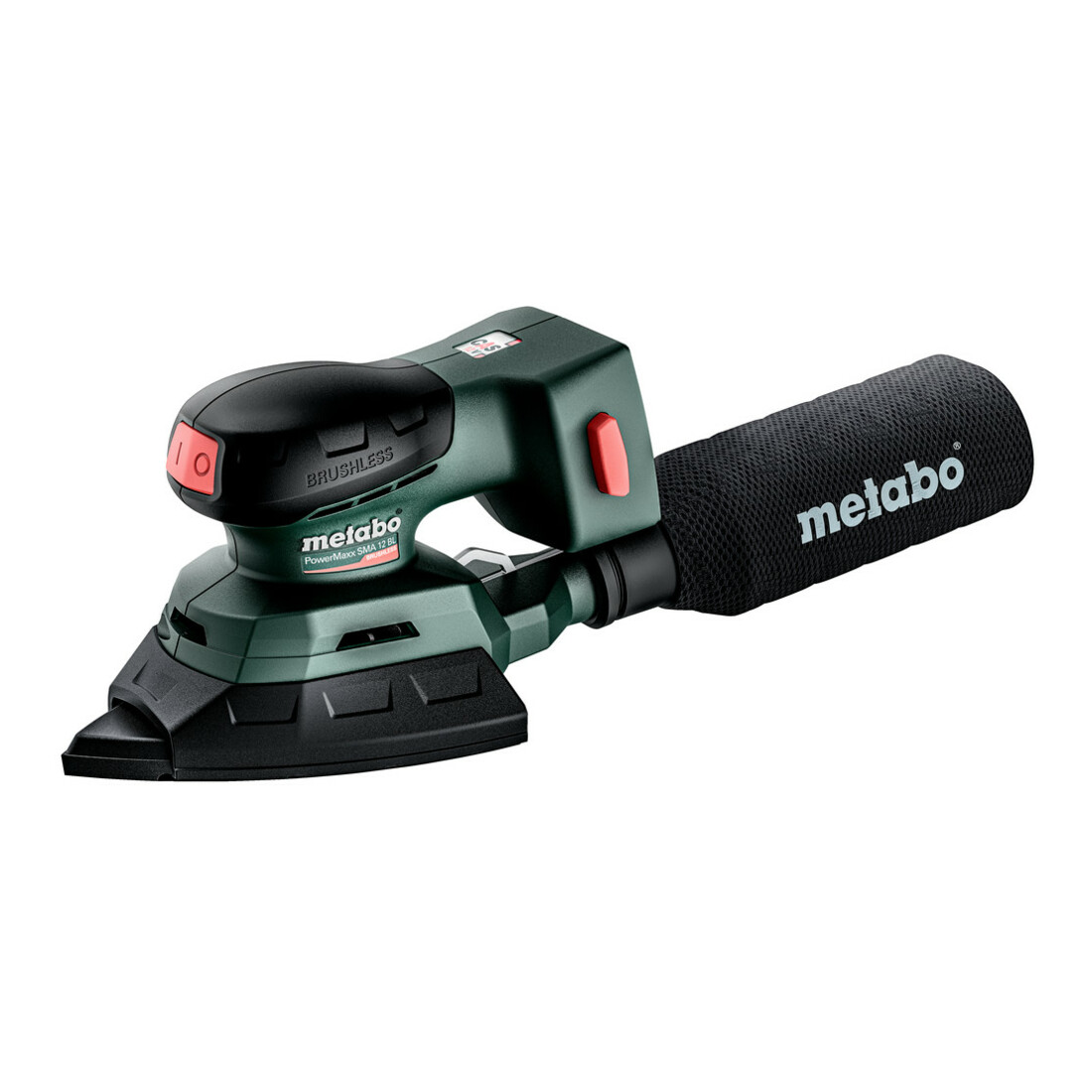 Metabo Accu-multi-schuurmachine PowerMaxx SMA 12 BL (602037850) met schuurzool van 100 x 150 mm; doos