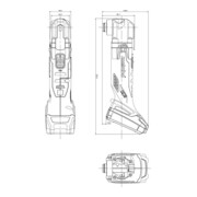 Metabo accu multitool MT 18 LTX Compacte plastic koffer; 18V 2x2Ah Li-Ion + ASC 55-5