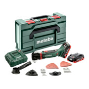 Metabo accu multitool MT 18 LTX plastic koffer; 18V 2x4Ah LiHD + ASC 55-1
