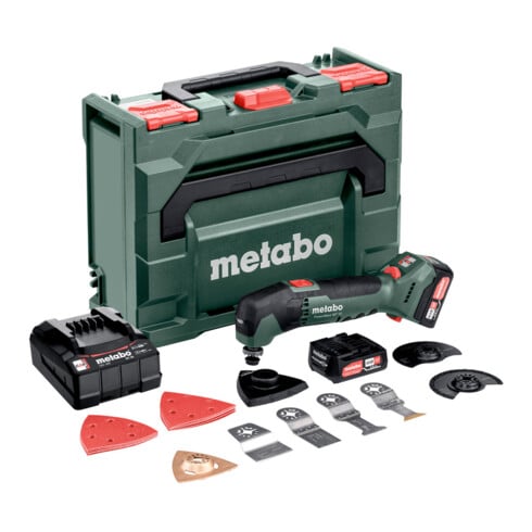 Metabo Accu-multitool PowerMaxx MT 12 (613089510) metaBOX 145; 12V 2x2Ah Li-Power + SC 30