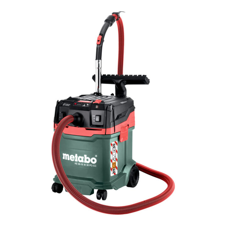 Metabo Accu Nat-/Droogsauger AS 36-18 M 30 PC-CC (602074850) met handmatige filterreiniging en CordlessControl