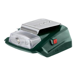 Metabo accu-netadapter PA 14,4-18 LED-USB met 12 V aansluiting en LED-lampje; karton