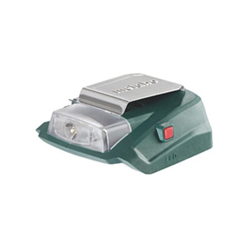 Metabo accu-netadapter PA 14,4-18 LED-USB met 12 V aansluiting en LED-lampje; karton