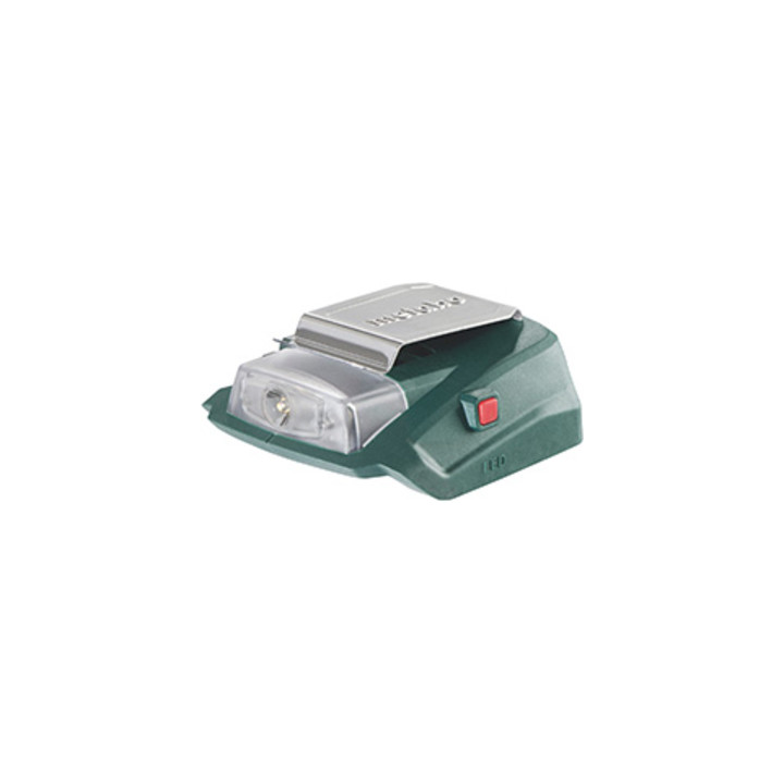 Metabo accu-netadapter PA 14,4-18 LED-USB met 12 V aansluiting en LED-lampje; karton
