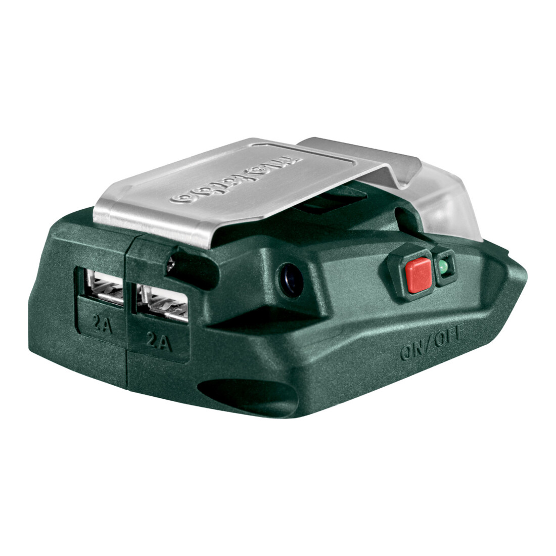 Metabo accu-netadapter PA 14,4-18 LED-USB met 12 V aansluiting en LED-lampje; karton