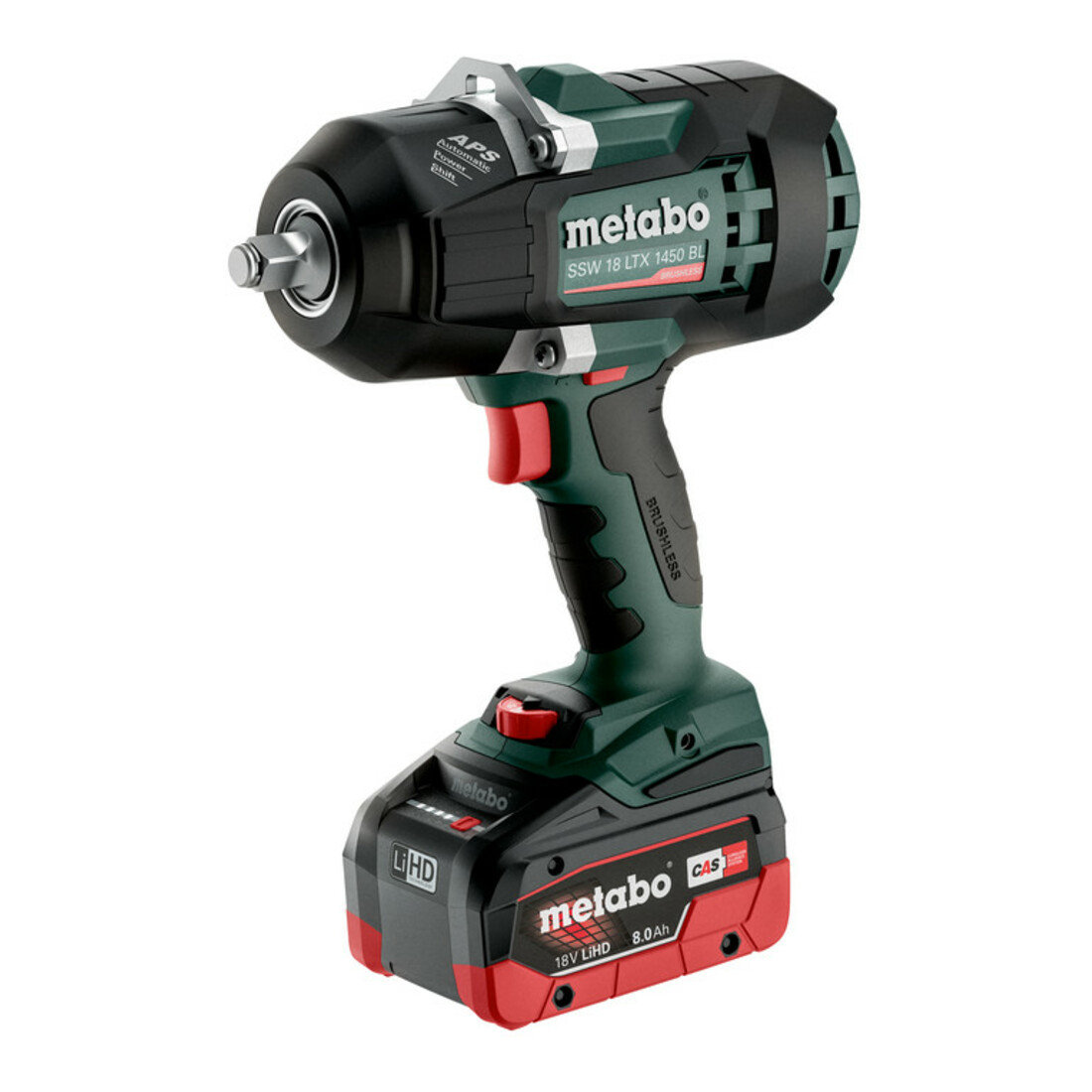 Metabo Accu- slagmoersleutel SSW 18 LTX 1450 BL (602401810) metaBOX 145 L; 18V 2x8Ah LiHD + ASC 145