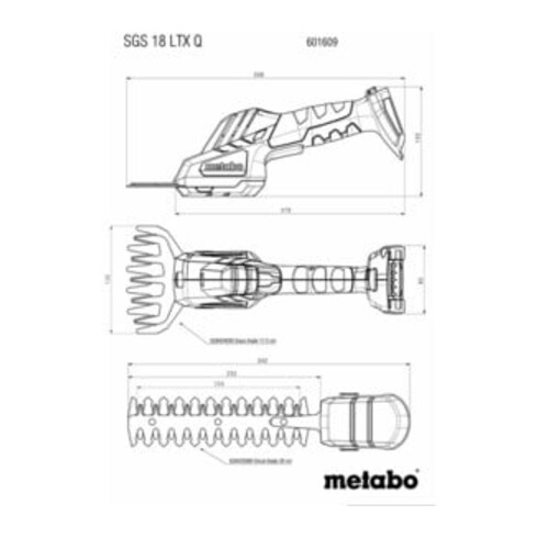 Metabo accu Struik- en Grasschaar SGS 18 LTX Q Karton
