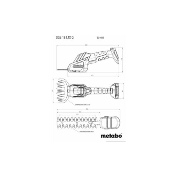 Metabo accu Struik- en Grasschaar SGS 18 LTX Q Karton
