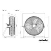 Metabo accu ventilator AV 18 Karton-4