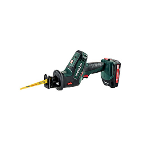 Metabo accupreciprozaag SSE 18 LTX Compacte plastic koffer; 18V 2x2Ah Li-Ion + ASC 55