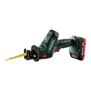 Metabo accupreciprozaag SSE 18 LTX Compacte plastic koffer; 18V 2x4Ah LiHD + ASC 55-1