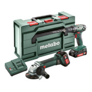 Metabo accuset Combo Set 2.4.3 18 V BS 18 + W 18 LTX 125 Quick; plastic koffer-1