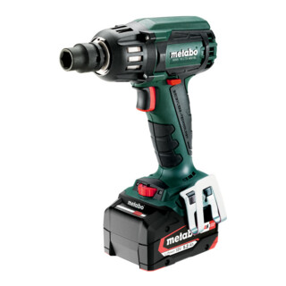 Metabo accuslagmoersleutel SSW 18 LTX 400 BL metaBOX 145; 18V 2x5,2Ah Li-Ion + ASC 55
