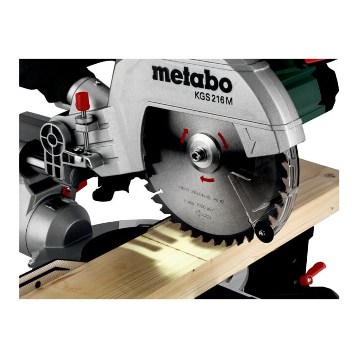 Metabo Afkortzaag KGS 216 M (691213000) met onderstel KSU 251; doos