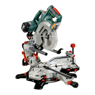 Metabo afkortzaag KGSV 72 Xact SYM met trekfunctie en symmetrisch verstelbaar afrasteringssysteem; karton