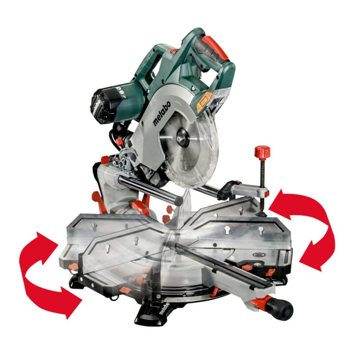 Metabo afkortzaag KGSV 72 Xact SYM set met machinevoet KSU 251; karton