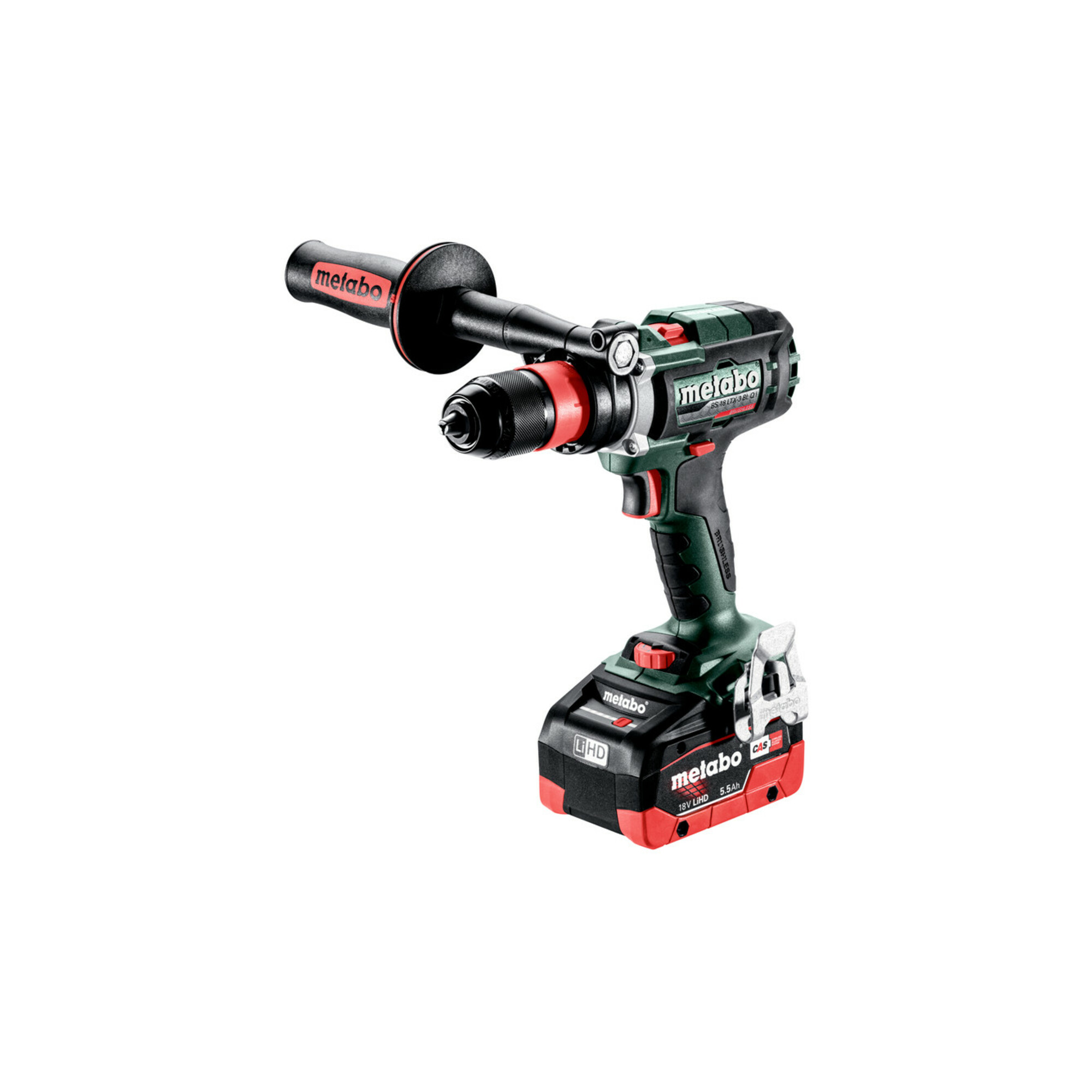 Metabo Akku-3-Gang-Bohrschrauber BS 18 LTX-3 BL Q I metaBOX 145 L; 18V 2x5.5Ah LiHD + ASC 145