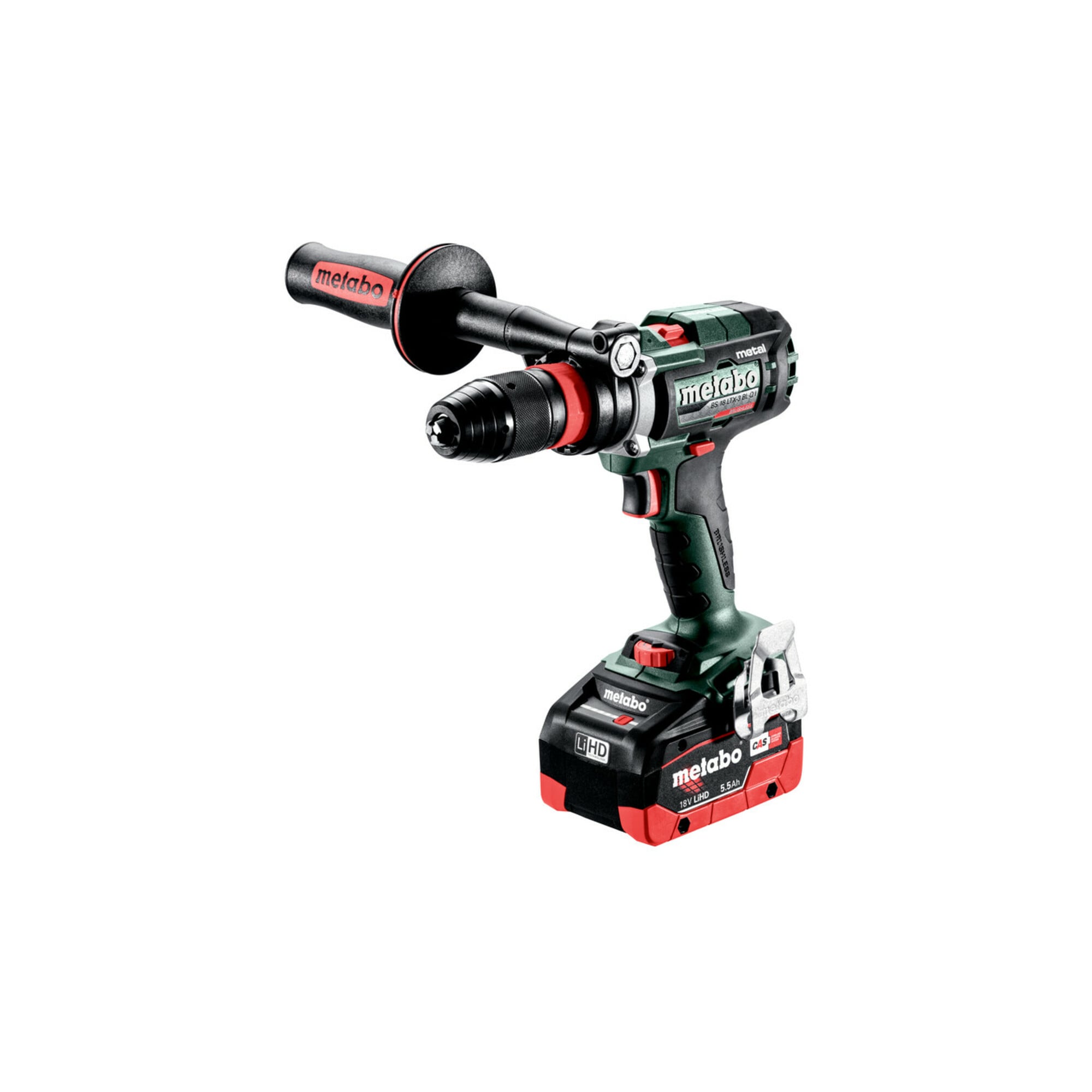 Metabo Akku-3-Gang-Bohrschrauber BS 18 LTX-3 BL Q I Metal metaBOX 145 L; 18V 2x5.5Ah LiHD + ASC 145
