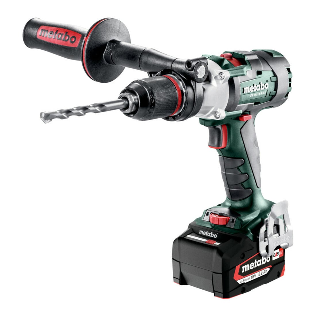 Metabo Akku-3-Gang-Schlagbohrschrauber SB 18 LTX-3 BL I metaBOX 145 L; 18V 2x5.2Ah Li-Power + ASC 55