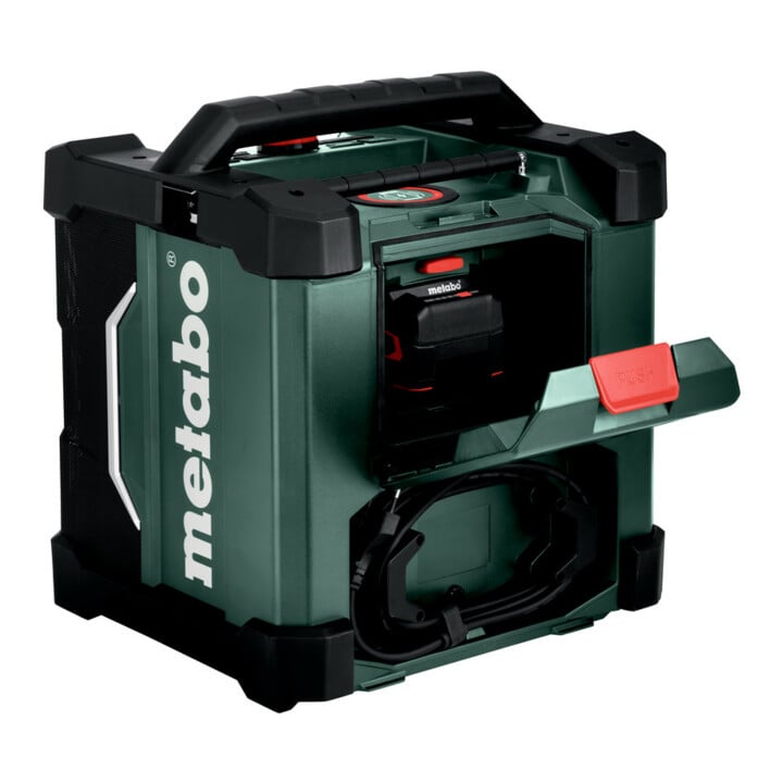 Metabo Akku-Baustellenradio RC 12-18 32W BT DAB+ (600779850) mit Akku-Ladefunktion, Karton