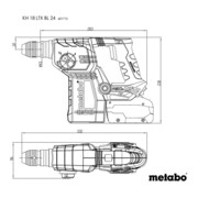 METABO Akku-Bohrhammer mit LiHD AkkuKHLTXBL24-5