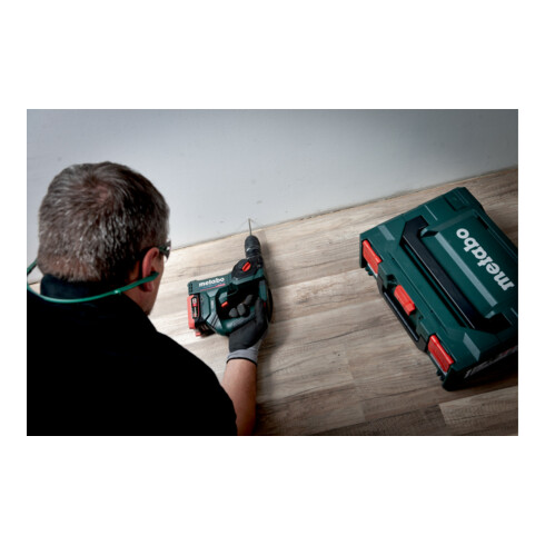 Metabo Akku-Bohrhammer PowerMaxx BH 12 BL 16 metaBOX 145; 12V 2x4Ah LiHD + ASC 55