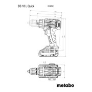 Metabo Akku-Bohrschrauber BS 18 L Quick (614052500), metaBOX 145-4