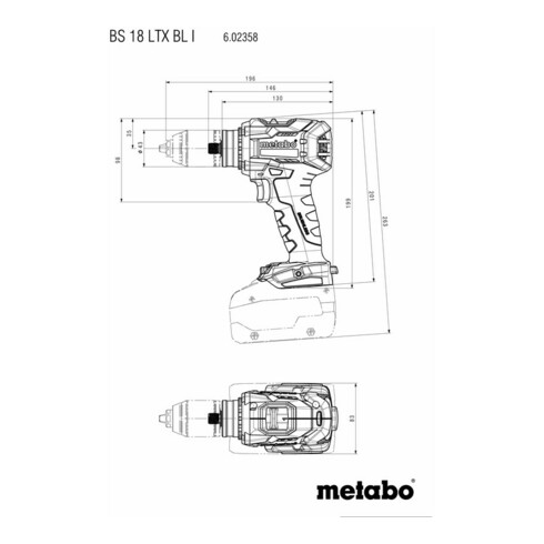Metabo Akku-Bohrschrauber BS 18 LTX BL I metaBOX 145 L