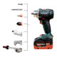 Metabo Akku-Bohrschrauber BS 18 LTX BL Q I metaBOX 145 L; 18V 2x5.5Ah LiHD + ASC 145-2