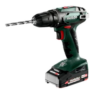 Metabo Akku-Bohrschrauber BS 18 metaBOX 145; 18V 2x2Ah Li-Power + SC 30